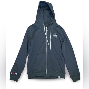 THE BOAT MONKEY Men's Gray Zip-Up Hoodie SIZE XS